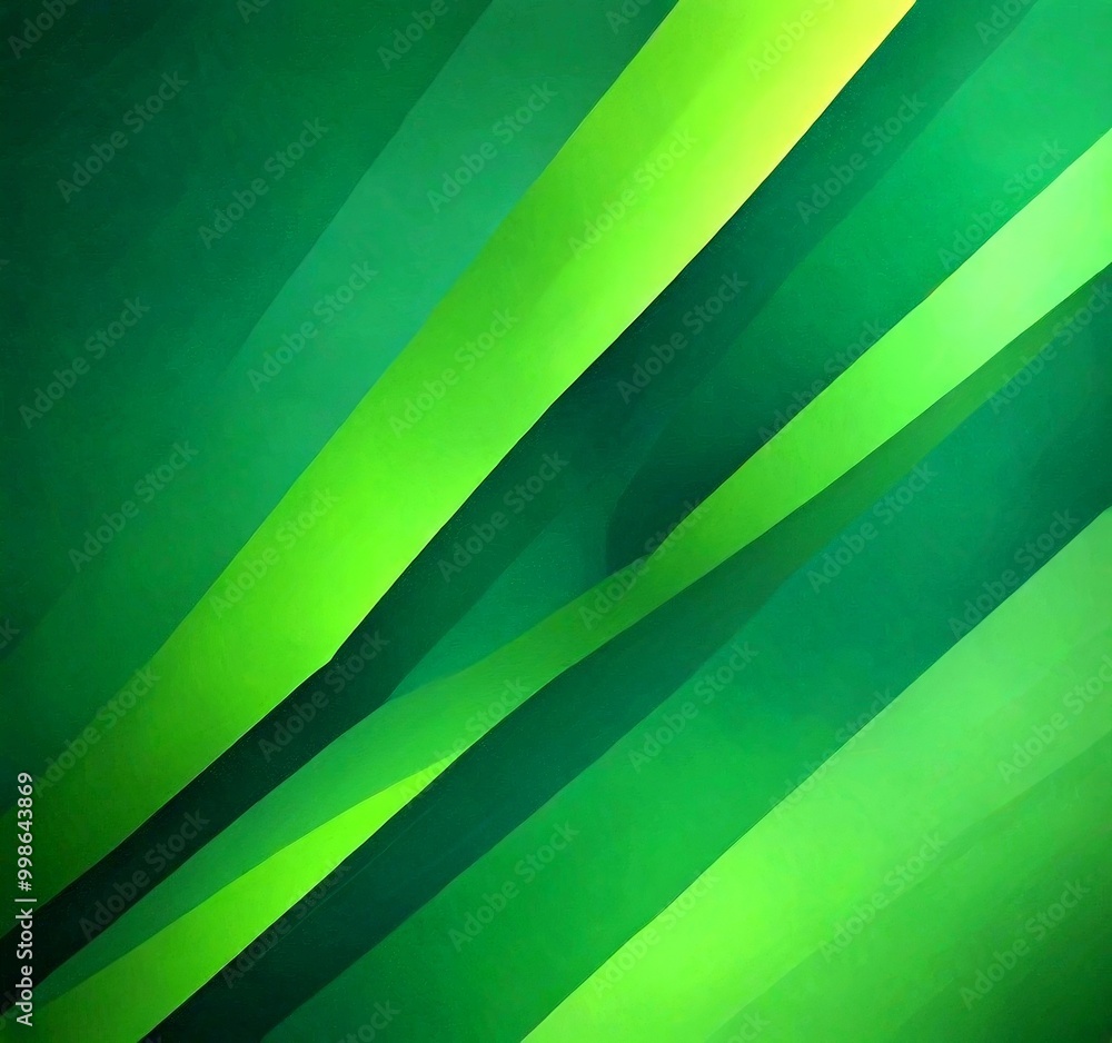 Poster a vibrant abstract background with diagonal lines of varying shades of green, creating a dynamic and visually striking composition