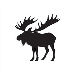 deer silhouette vector,