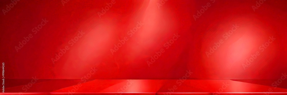 Poster A red-tinted background with a gradient effect, creating a sense of depth and movement