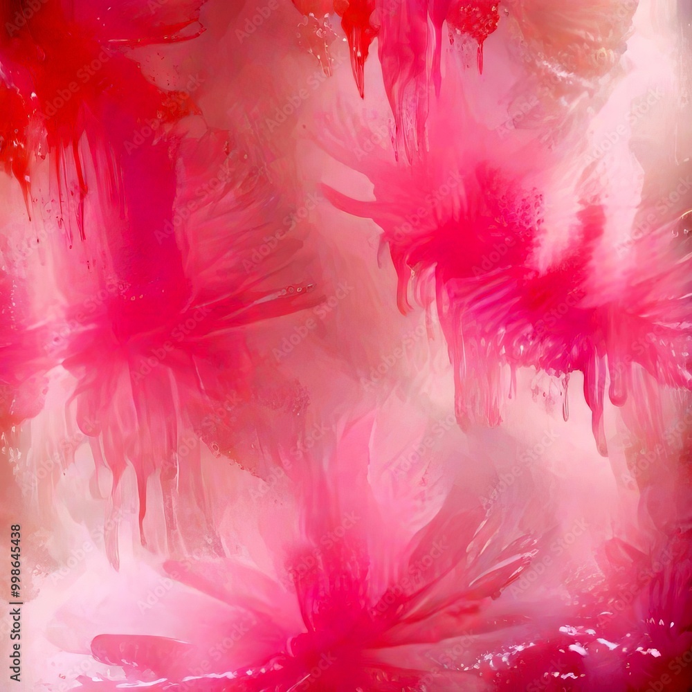 Poster a soft, abstract background with a gradient of pink and white colors The predominant color is a light pink hue, which is further enhanced by the presence of white splotches