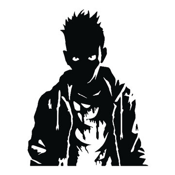 recommend clip art: Scary Zombie silhouette  Illustration