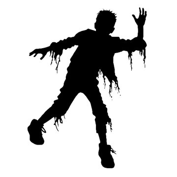 recommend clip art: Scary Zombie silhouette  Illustration