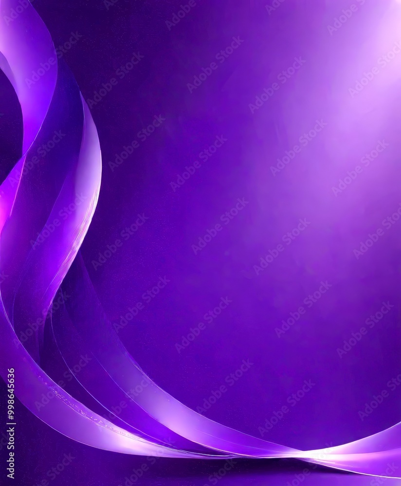 Leinwandbilder a gradient background transitioning from a deep purple at the top to a lighter shade at the bottom, with a subtle wave-like pattern on the left side