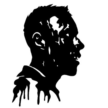 recommend clip art: Scary Zombie silhouette  Illustration