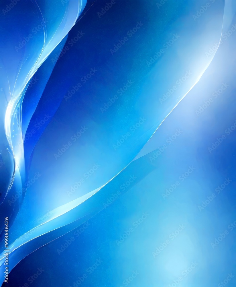 Leinwandbilder a gradient of blue hues, transitioning from a deep blue at the top to a lighter shade at the bottom The gradient is smooth and continuous, creating a sense of depth and