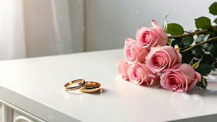 elegant anniversary floral celebration card abstract bouquet invite invitation decorative ring beautiful background rose collection decoration graphic frame