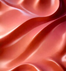 Obraz premium a close-up view pink fabric with a wavy texture, creating a soft and flowing visual effect