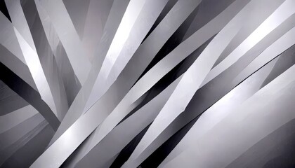 Obraz premium a black and white abstract composition featuring intersecting diagonal lines, creating a sense of depth and movement