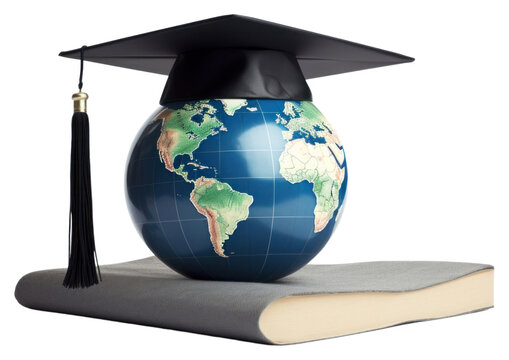 PNG Graduation planet globe intelligence.