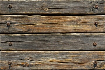 Obraz premium Rustic wooden planks with knots and aged texture