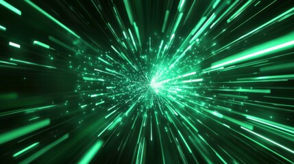 Naklejka premium Speed Rays Abstract Background with Burst of Light Energy, The Movement of Luminous Rays in Space, Template for Background, Banner, Card 