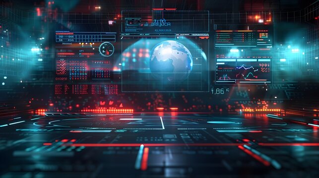 Futuristic Holographic Interface for Advanced Sports Analysis and Strategies