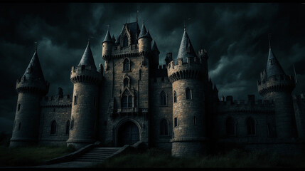 Obraz premium castle in the night