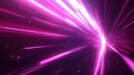 Speed Rays Abstract Background with Burst of Light Energy, The Movement of Luminous Rays in Space, Template for Background, Banner, Card
