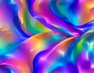 Obraz premium a vibrant abstract pattern with swirling, multicolored shapes and lines, creating a dynamic and visually captivating composition