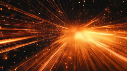 Naklejka premium Speed Rays Abstract Background with Burst of Light Energy, The Movement of Luminous Rays in Space, Template for Background, Banner, Card