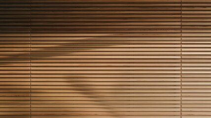 Obraz premium Wooden Slat Wall Texture, Natural Light, Horizontal Lines Background