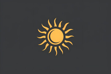 Fototapeta premium sun icon AI generative