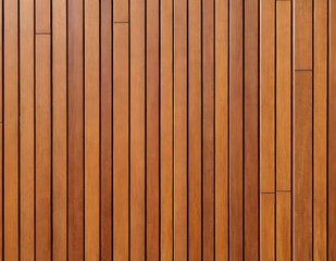 Obraz premium Close-up polished wooden decking showcasing rich grain patterns and warm tones in natural light