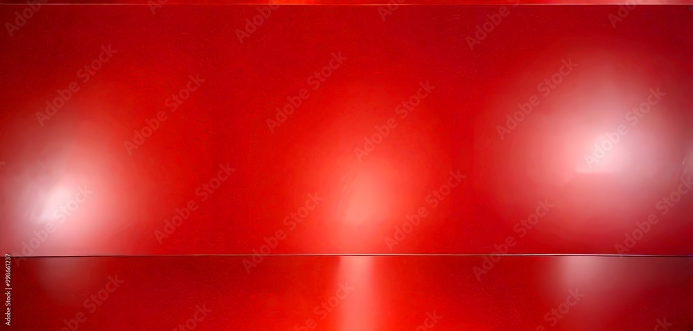 Leinwandbilder a red surface with a reflective, glossy finish, creating a sense of depth and dimension