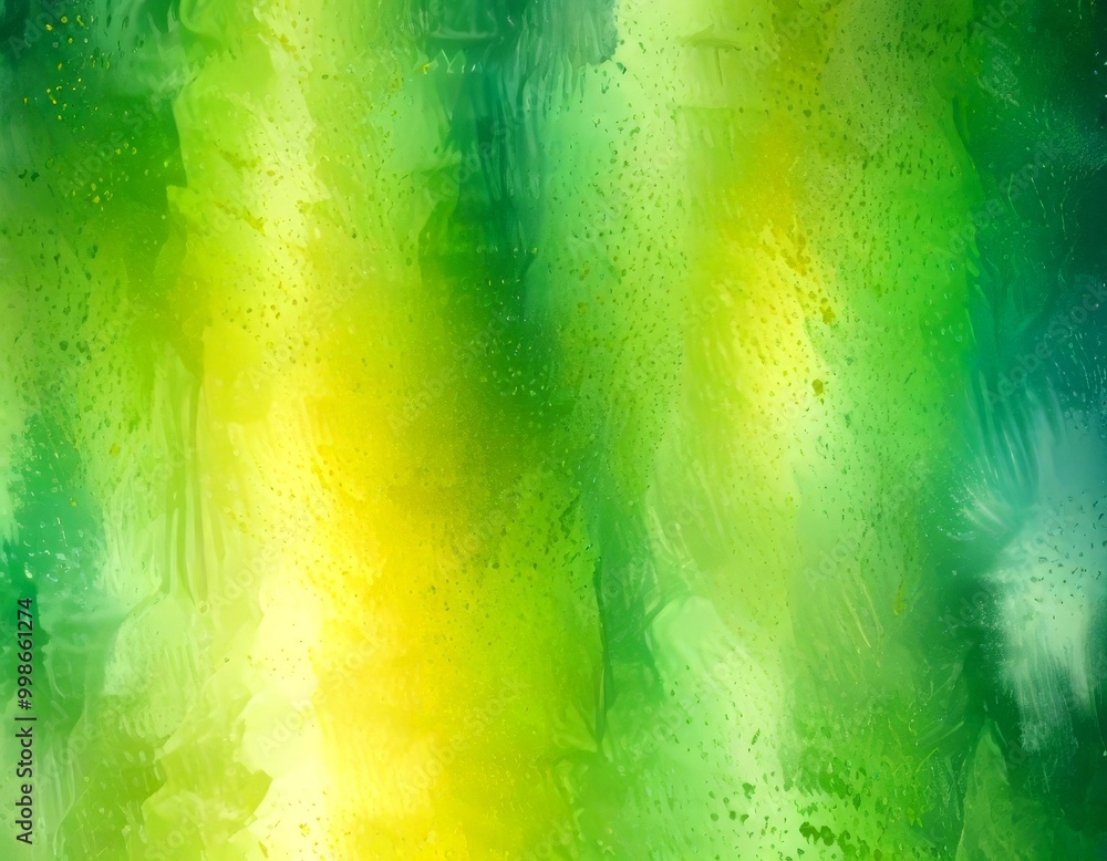 Poster a vibrant abstract background with a gradient of green and yellow hues, creating a dynamic and visually striking effect