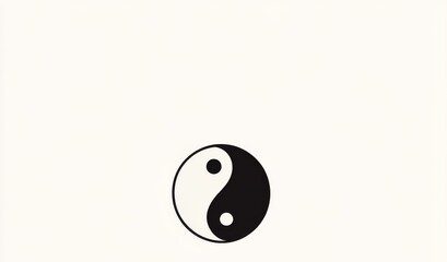  logo featuring the yin-yang symbol in black and white,  capturing the essence of Yin-Yang symbolism.