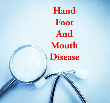 Hand foot and mouth disease, medical conceptual image.