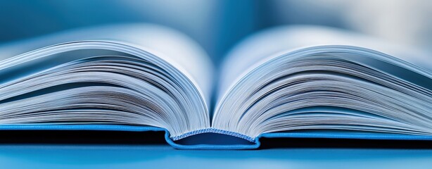 Open Book with Turning Pages Symbolizing Knowledge