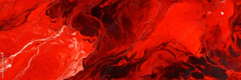 Aufkleber a close-up view striking abstract pattern with swirling red and black colors, creating a sense of movement and dynamism