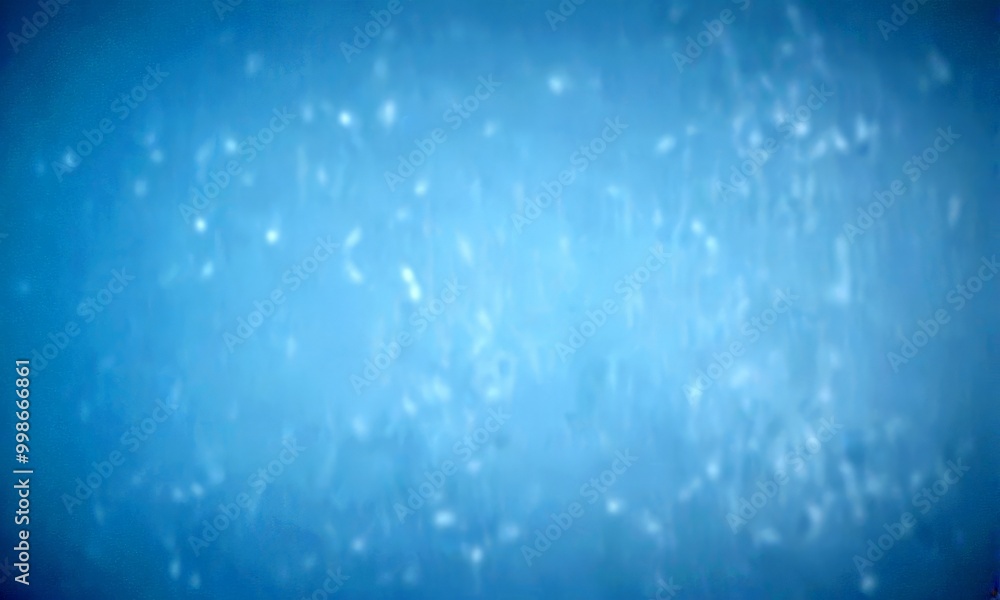 Poster a blurred, hazy blue background with small white specks scattered throughout, creating a sense of mo