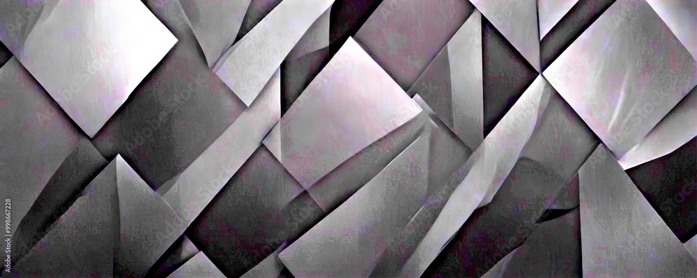 Aufkleber a dark, abstract background composed of overlapping black and gray rectangles and triangles, creatin