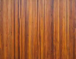 Fototapeta premium Close-up polished wooden decking showcasing rich grain patterns and warm tones in natural light