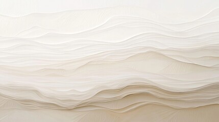 Obraz premium Wavy background in white and beige color palette creating a sense of elegance and sophistication, perfect for various design projects