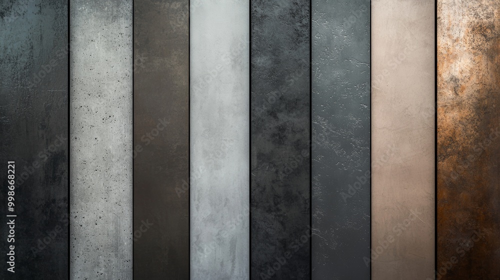 Aufkleber concrete texture in the form of vertical stripes is creating a modern background with its industrial