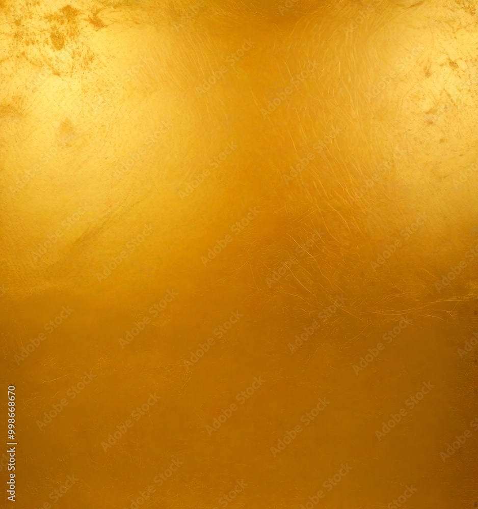 Aufkleber a close-up view textured gold surface, with a slightly darker shade of gold in the center and a ligh
