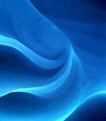 Obraz premium a swirling pattern of blue and white hues, creating a sense of movement and fluidity The background is a deep blue color, providing a stark contrast to the lighter blue and