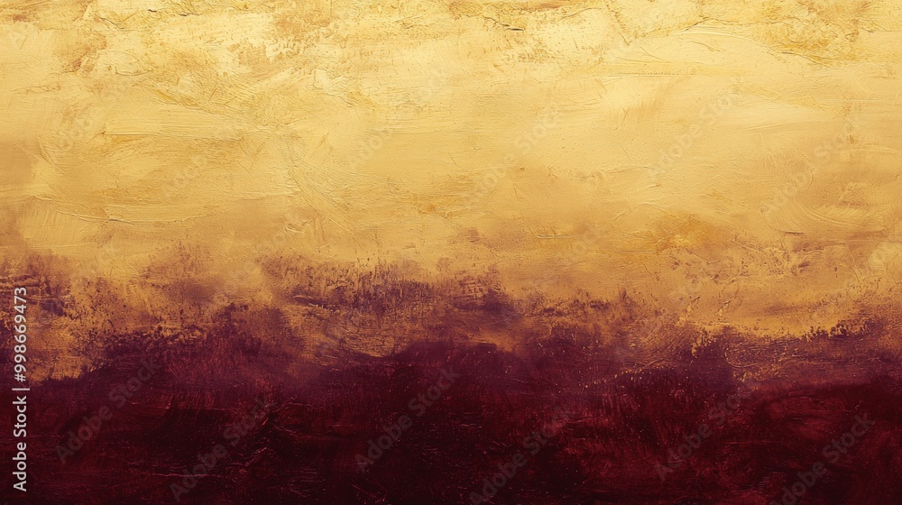 Poster abstract art background with golden texture and brush strokes creating a warm and inviting atmospher
