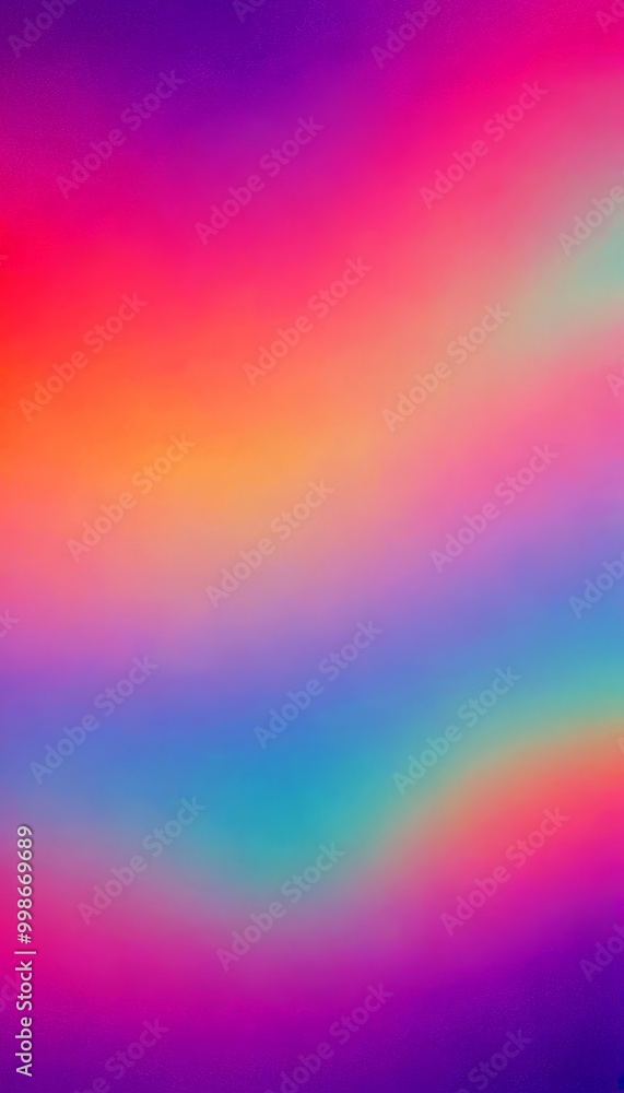 Aufkleber a gradient background with a spectrum of colors, transitioning from pink to purple, and then to blue