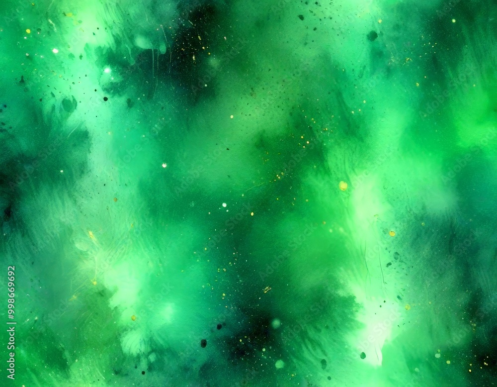 Aufkleber a vibrant abstract background with a mix of green, black, and gold colors, creating a dynamic and energetic visual effect