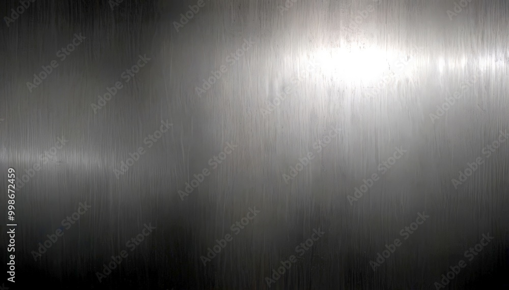 Poster a close-up view metallic surface with a reflective, shiny appearance The surface has a uniform gray color and a slight texture, giving it a polished and sophisticated look