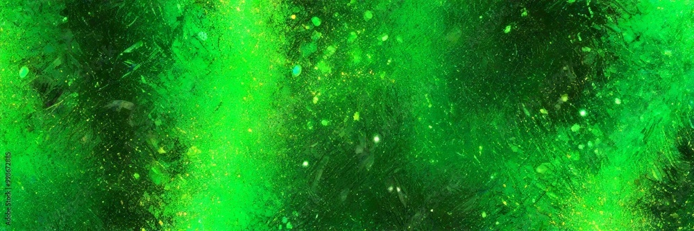 Aufkleber a close-up view dark green, textured surface with small, scattered particles or specks of color throughout, creating a sense of depth and movement