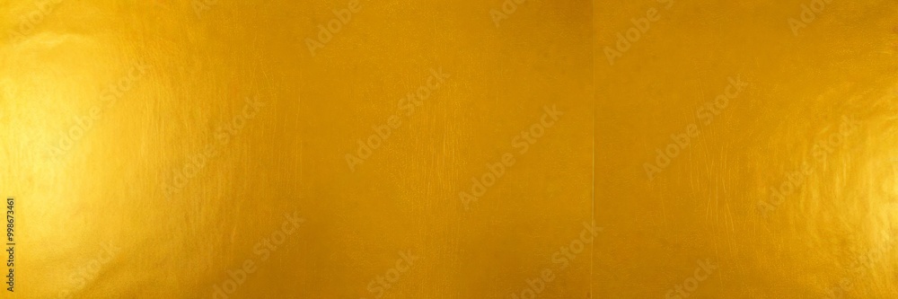 Aufkleber a three-panel composition golden-colored surface, with the panels arranged in a vertical line