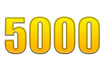 3d golden number 5000