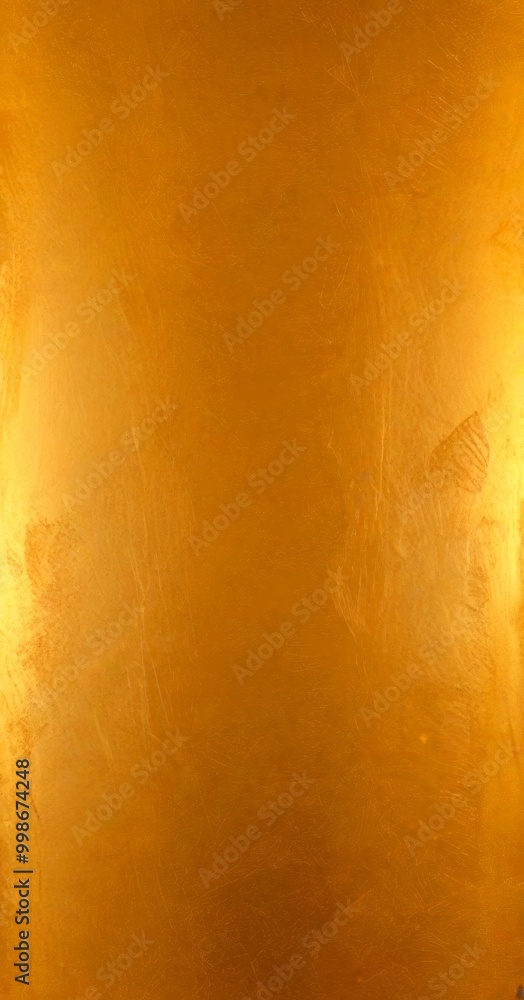 Poster a close-up view textured gold surface, with a slightly darker shade of gold on the right side
