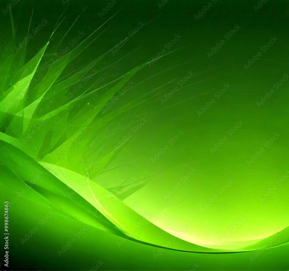 Poster a gradient background with a blend of green and black colors, creating a visually striking and abstract composition