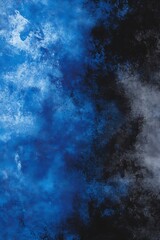 Fototapeta premium A mesmerizing blue and black backdrop featuring smooth blending gradients, creating a visually soothing atmosphere that captivates and engages the viewer’s senses