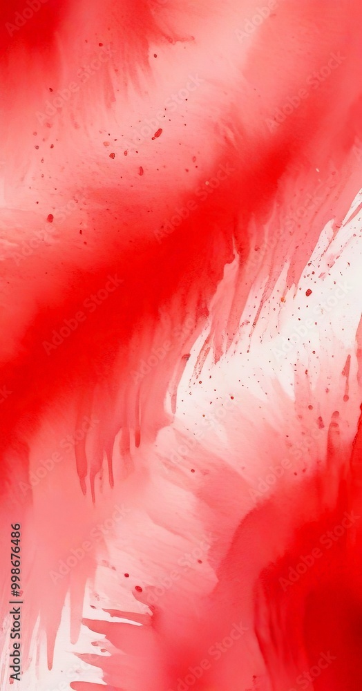 Aufkleber a vibrant abstract composition of red and pink hues, with splashes of color and texture creating a dynamic visual effect