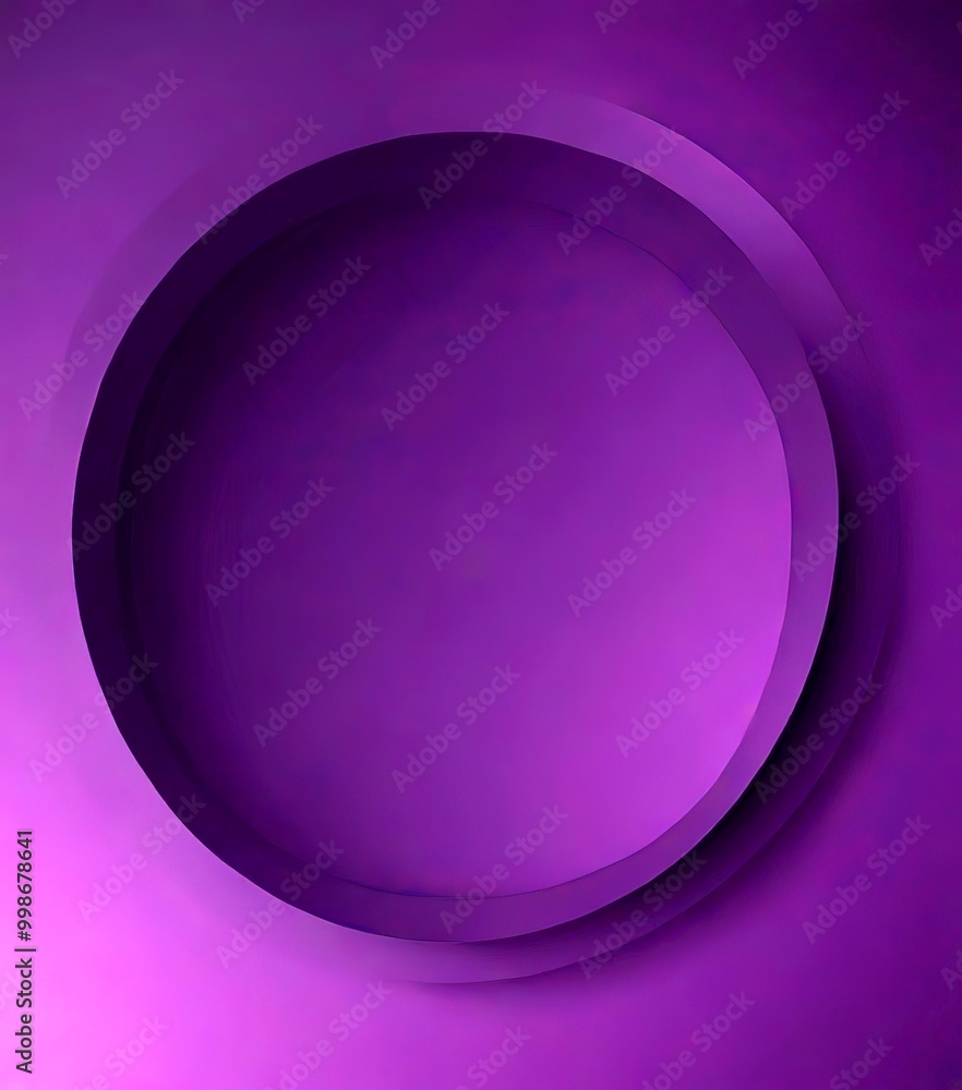 Leinwandbilder a dark purple background with a large, circular shape in the center, creating a minimalist and abstract design