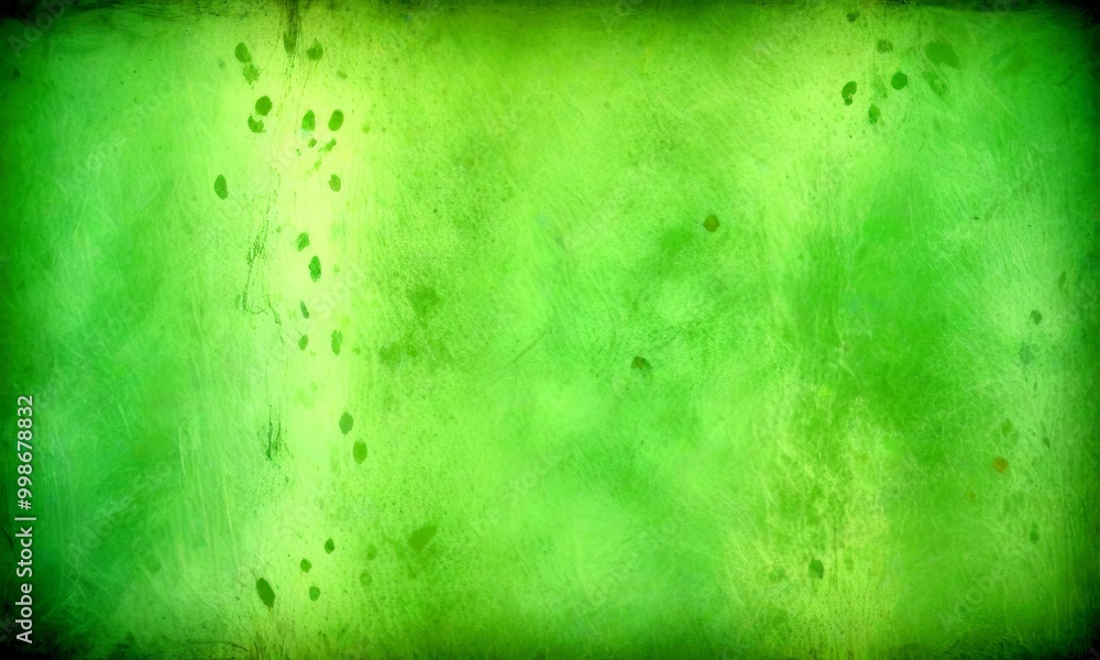 Leinwandbilder a textured green background with small circular stains or spots scattered throughout, creating a som