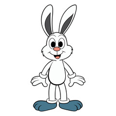 Download Rabbit Vector Art Illustration Eps File For Design.